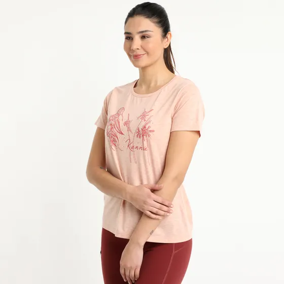 Polera Graphics Mujer Coral Claro - Imagen 2