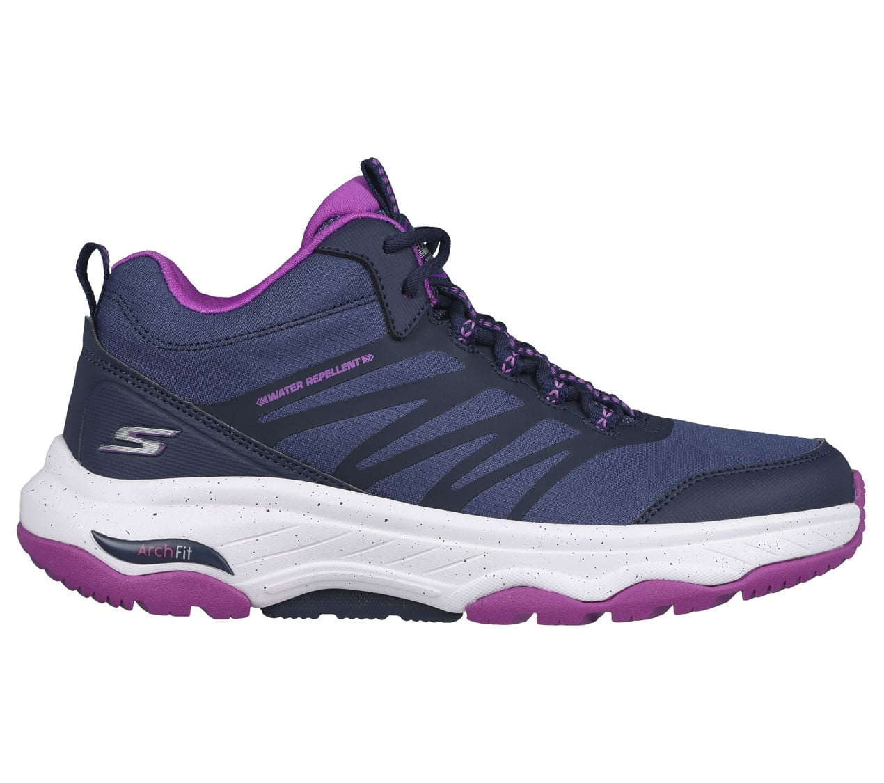 Zapatilla Outdoor Mujer GO WALK ARCH FIT Azul-Púrpura - Imagen 3